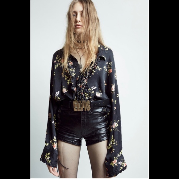 R13 drop neck tuxedo shirt. SIZE XS - Picture 12 of 15